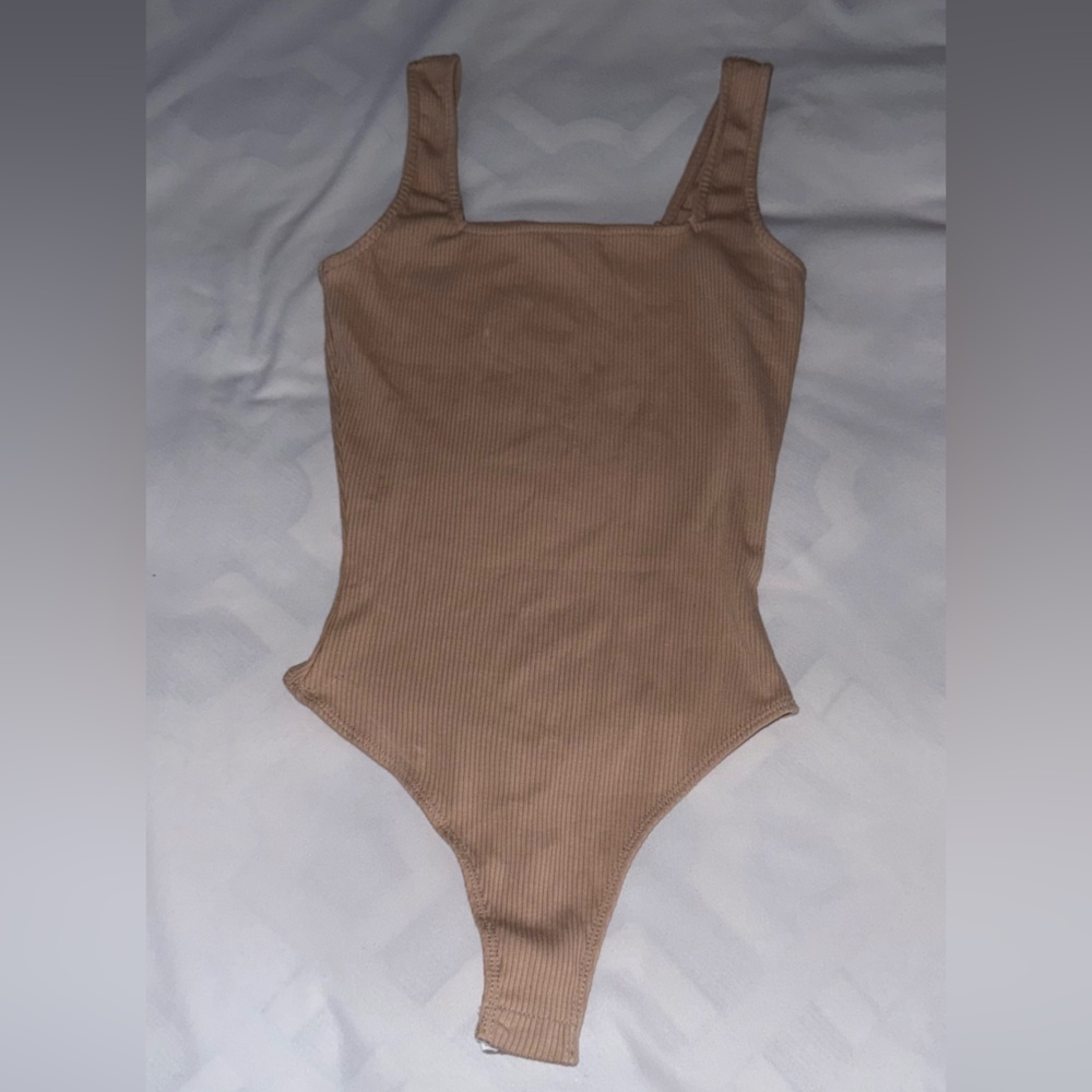 Beige Stretchy Bodysuit